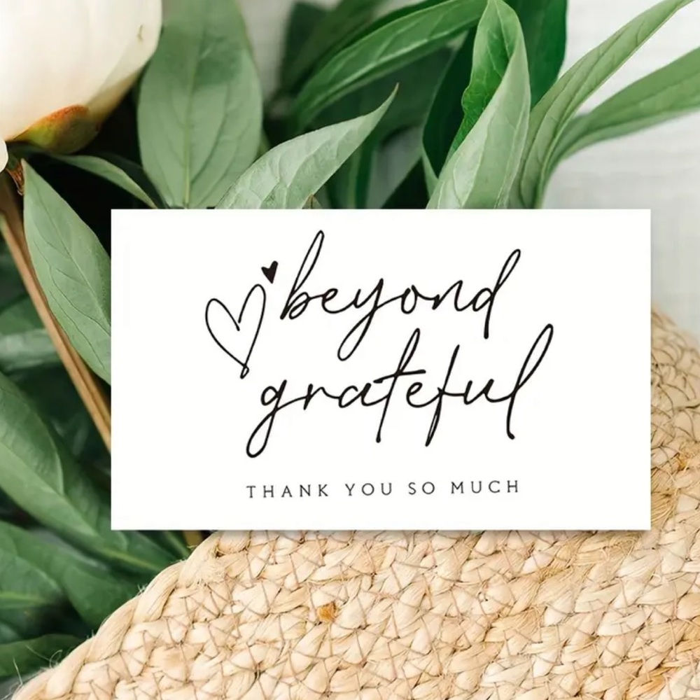 🆑 Thank You Cards 2 Styles Pack of 50 - Picture 6 of 9